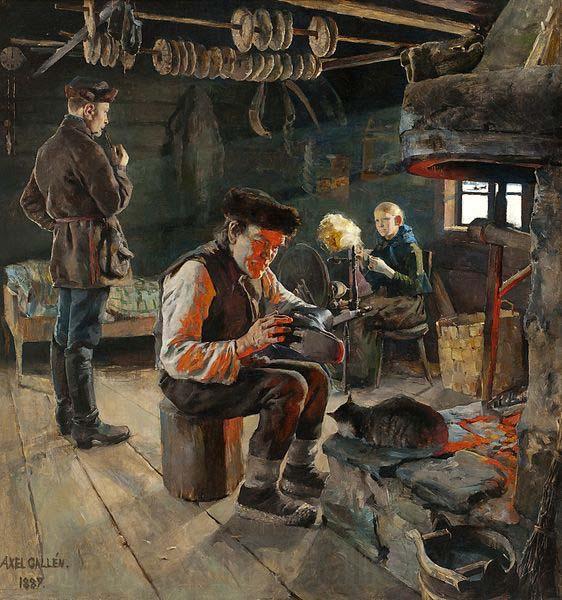 Akseli Gallen-Kallela GALLEN-Kallela, Akseli Rustic Life Norge oil painting art